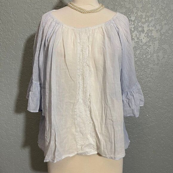 Chico’s Flowy Peasant Blouse - Picture 4 of 10